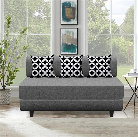 Dr. Smith Leg Sofa Cum Bed | 5' X 6' Feet, 3 - Seater | Living Room ...