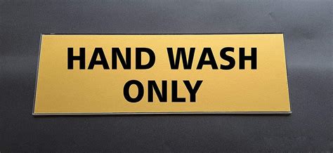 SIGNOOGLE Hand Wash Only Basin Acrylic Lamination Sign Boards ...