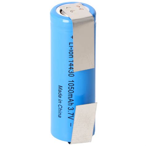 Batterie Li-ion 14430 avec cosses à souder en Z 1050mAh 3,6V - 3,7V ...