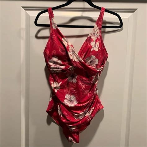 Sea Level Women's Red Swimsuit-one-piece | Depop