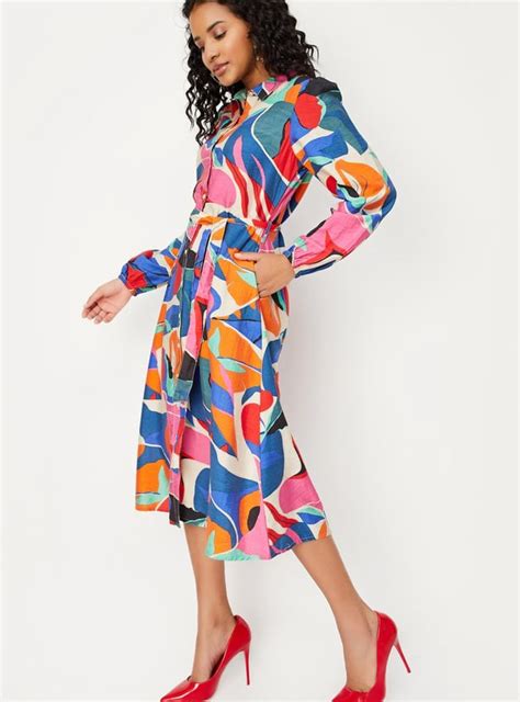 Buy Women Printed Shirt Dress Online at just Rs. 1299.0 - 1000013007949 ...