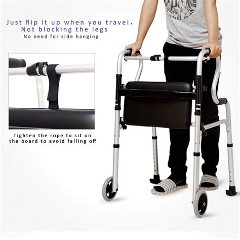 SJWA Bathroom Chair Wheeled Commode Four-Legged India | Ubuy