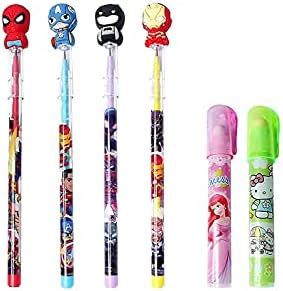 VR Creatives 4 Pcs Cartoon Superhero Design Non-Sharpening Stacking ...