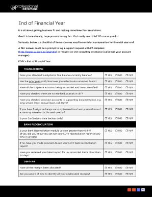 Fillable Online InforSunSystems-EOFY-Checklist.docx Fax Email Print ...