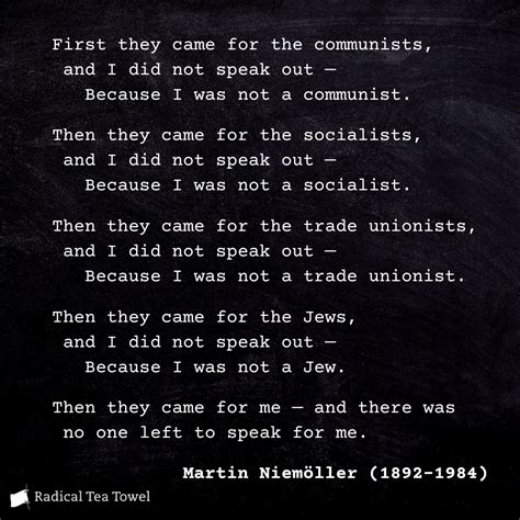 Then They Came for Me: The Story of Martin Niemöller - Radical History Blog