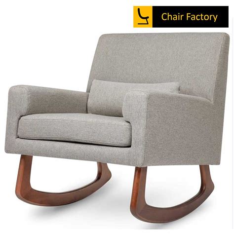 Violaine Grey Rocking Chair | Chair Factory
