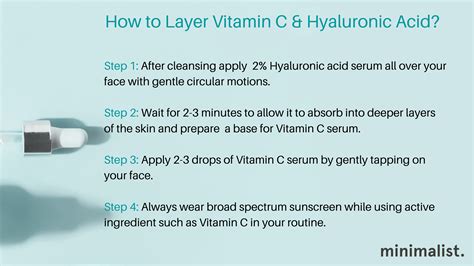 Benefits of using Vitamin C with Hyaluronic acid - Minimalist