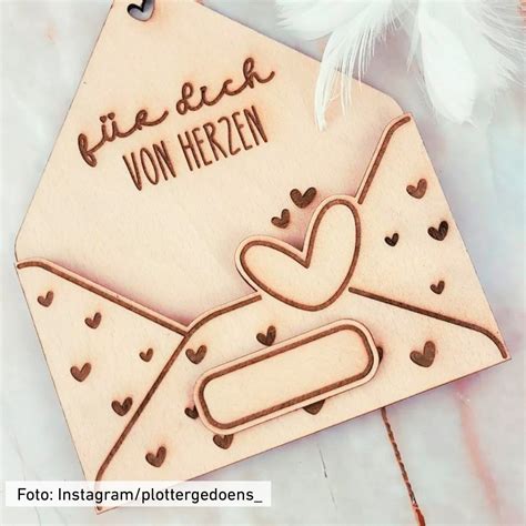 Laserdatei, Plotterdatei Motiv Umschlag Gutschein Herz