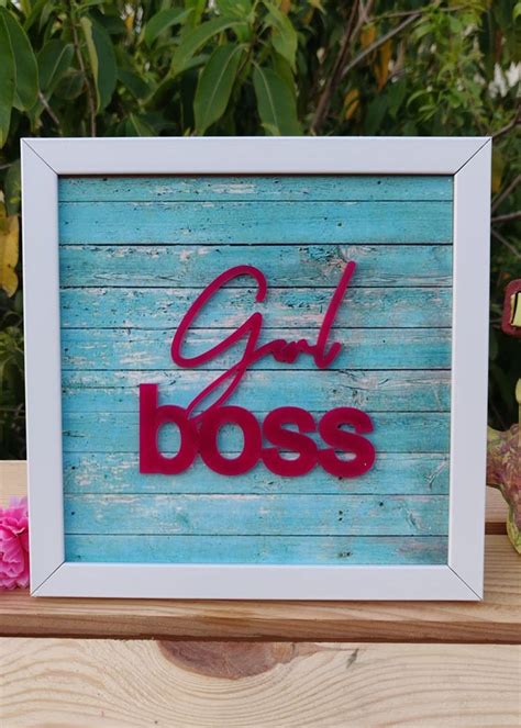 Get 'Girl Boss' Blue Frame (7x7 inches) at ₹ 449 | LBB Shop