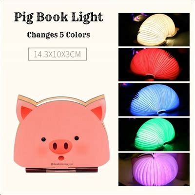 Pretty Piggy Foldable Lamp - Book Style Lamp – Geekmonkey