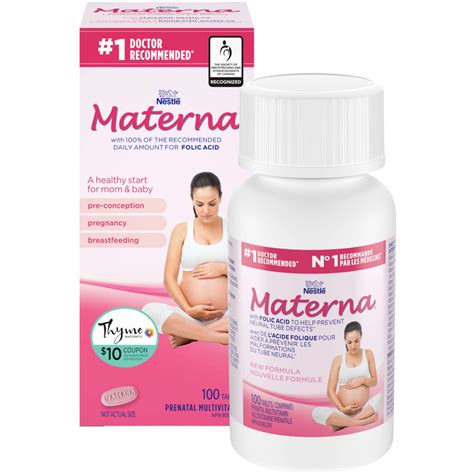 Materna Prenatal Multivitamin, 100 Tablets for Healthy Mothers and Babies - Doctor Recommended ...