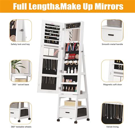 alkmaar-jewelry-armoire-floor-standing-locking-jewelry-armoire-with ...