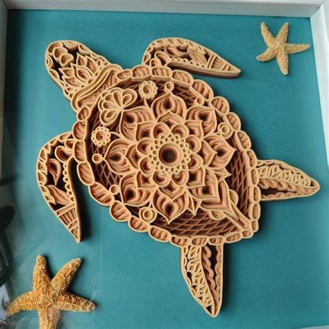 Buy Turtle Multilayer SVG/ Turtle Cut File/ 3D Layer/ Plywood Cutting ...