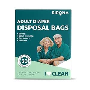 Buy Sirona Adult Diaper Disposal Bags - 30 Bags Online at Low Prices in ...