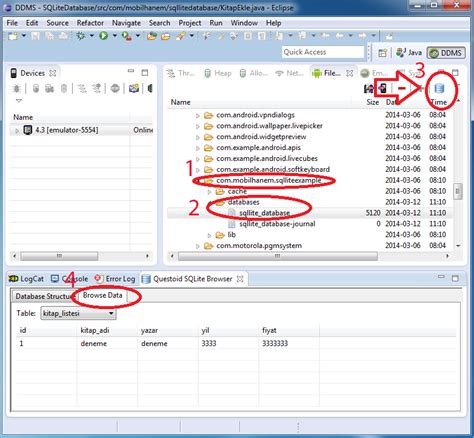 Update Using SQLite Java Eclipse 的图像结果