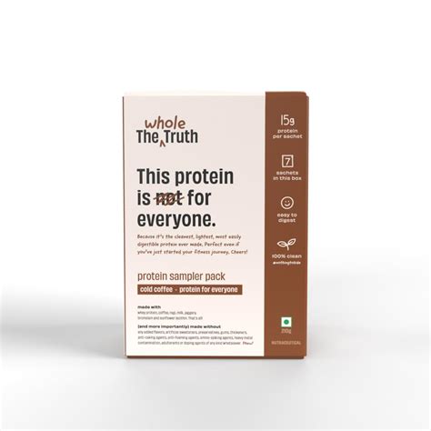 The Whole Truth 15g Protein/Sachet | Pack of 7 Sachets | Cold Coffee ...