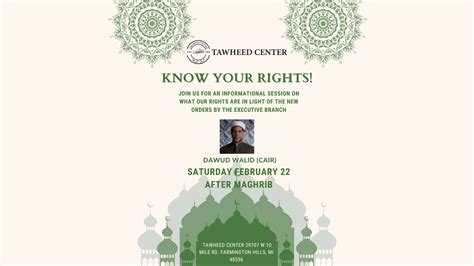 Tawheed Center - Farmington Hills | Learn about Islam & Muslims