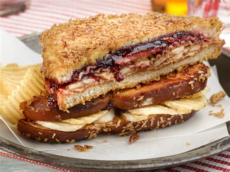 Crunchy Fried PB and J Recipe by Jeff Mauro