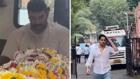 Pankaj Dheer Funeral: Son Nikitin Breaks Down; Sidharth Malhotra, Mika ...