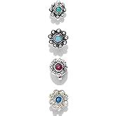 Buy ZAVERI PEARLS Combo Of 4 Antique Adjustable Nose Pin For Women ...