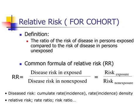 Image result for Relative risk Definition
