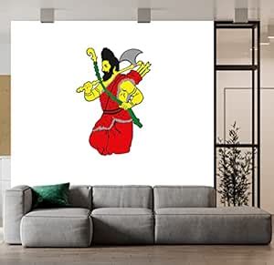 Wallpics® Lord Parshuram JI Religious Self Adhesive Decorative Wall ...