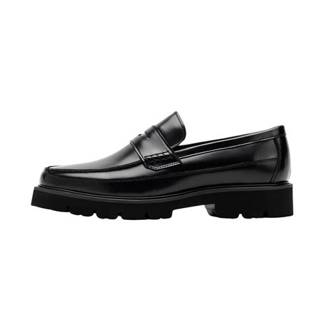 Mens Black Penny Loafers: Elegant Slip-On Comfort - Style & Smile