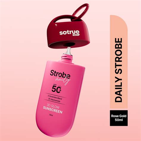 Daily Strobe Cream with SPF 50+ | Rose Gold | 50ml