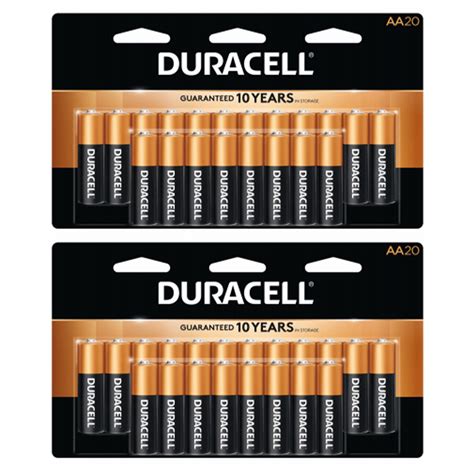 DURACELL Duralock Rechargeable AA 1.5-Volt Alkaline Batteries (40 Pack ...