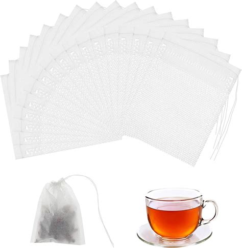 300 Pcs Tea Filter Bags, YEESON Disposable Empty Tea Bags White Cotton ...