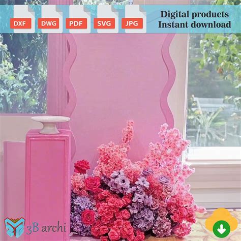 Buy Wavy Backdrop Plan, CNC Ripple Backdrop, Stylish Wavy Wall Prop ...