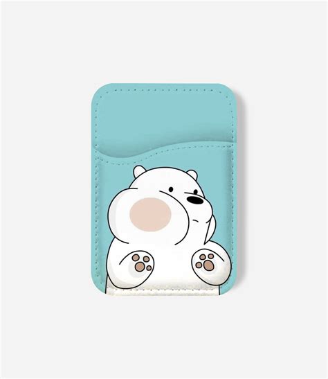 Cute White Bear Phone Wallet by The Case Company
