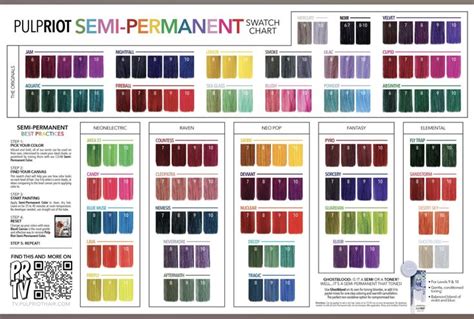 Image result for Pulp Riot Color Chart