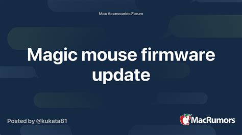 Image result for Magic Mouse 2 Firmware Update