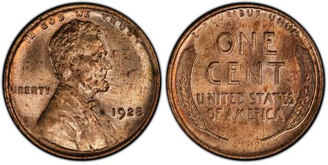 Images of Lincoln Cent (Wheat Reverse) 1928 1C, RD - PCGS CoinFacts