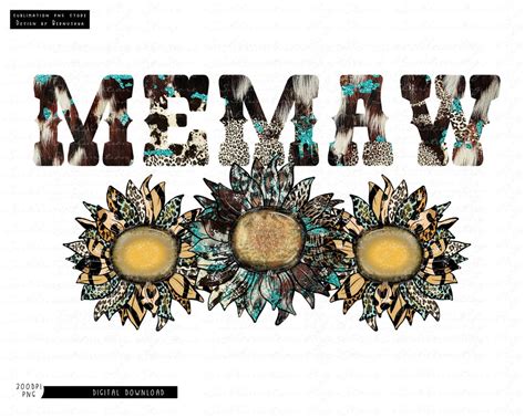 Buy Western Memaw Png, Country Memaw Png, Cowhide Leopard Memaw Png ...