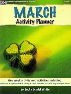 March Activity Planner (Five Weekly Units and Activities Including ...