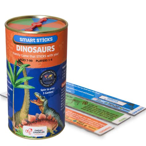 Chalk and Chuckles Smart Sticks Dinosaurs, Game and Puzzle – Edu Toys