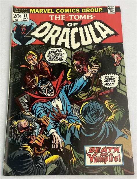 Lot - Vintage Oct. 1973 The Tomb of Dracula No. 13 Marvel Comics 20 ...