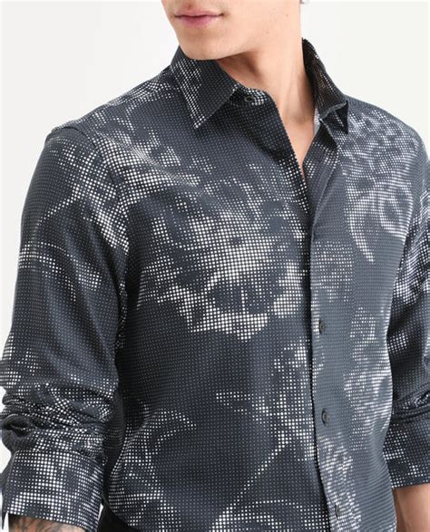 Buy Xald - Black Floral Print Casual Shirt| Rare Rabbit
