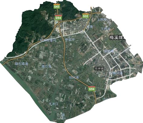 坦洲镇高清卫星地图