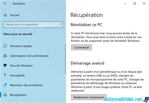 Comment Reinitialiser Un PC Windows 10 的图像结果