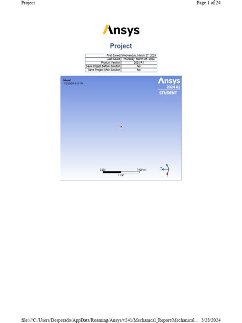 Dynamic Analysis in ANSYS Mechanical 的图像结果