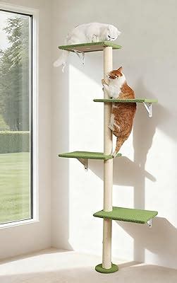 HAPYKITYS Tall Cat Scratching Posts,4 Tier Corner Cats Tree, India | Ubuy