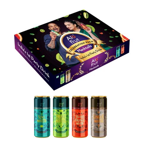 AloFrut Mocktails Celebration Gift Pack (250ml x 4) (Pack of 4 ...