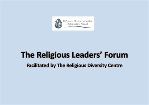 The Religious Leaders Forum – 2025 – The Religious Diversity Centre in Aotearoa New Zealand Trust