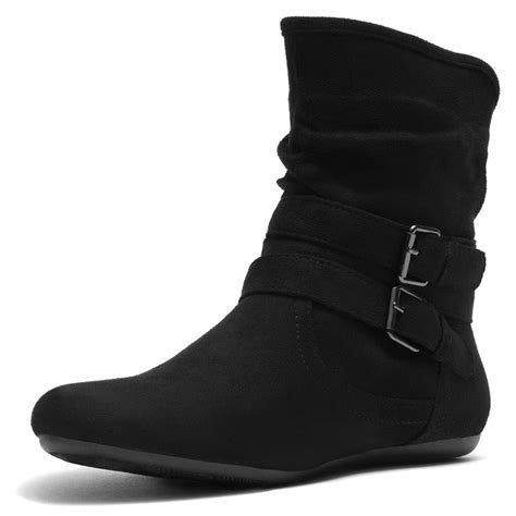 Buy Herstyle Lindell Womens Ankle Booties Fashion Slouch Mid-Calf Flat ...