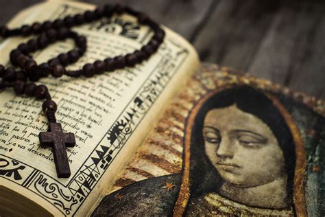 Roman Catholic Rosary And Bible
