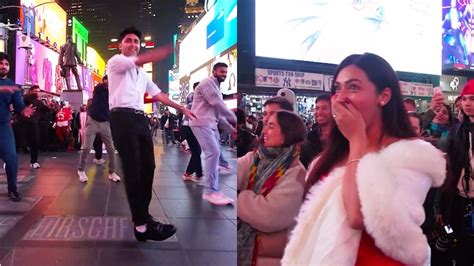 Bollywood-Style Proposal In Times Square; Indian Man’s Dance Routine ...