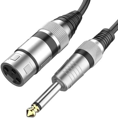 Pluto Accessories 5 Meter Female XLR to 1/4 Inch (6.35mm) TS Mono Jack ...